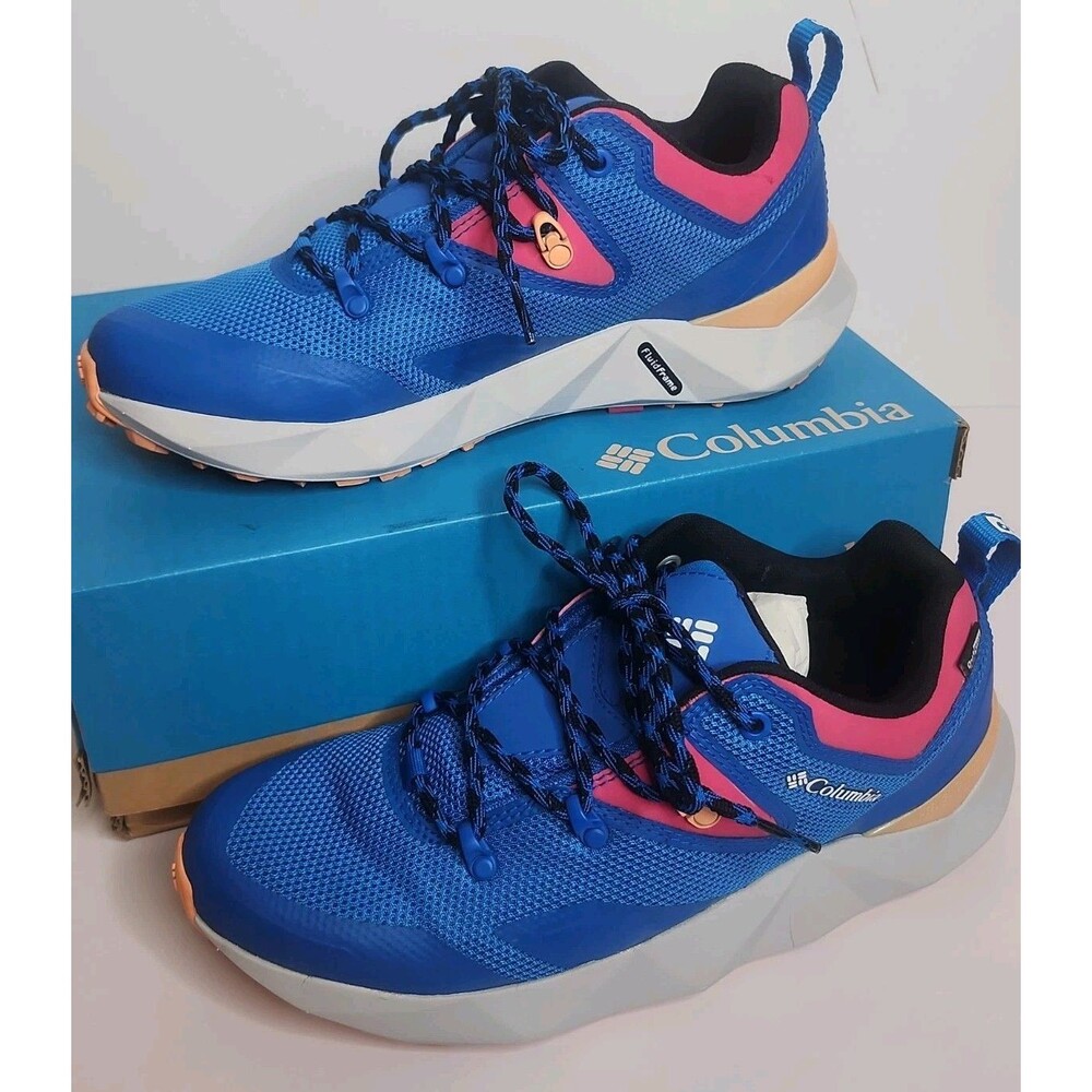 Columbia Facet 60 Low OutDry Women's 8 Blue Hiking Trail Shoes Sneakers EUC